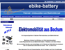 Tablet Screenshot of ebike-battery.de
